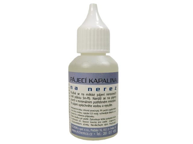 Spájkovacia kvapalina na nerez a legované ocele 30 ml