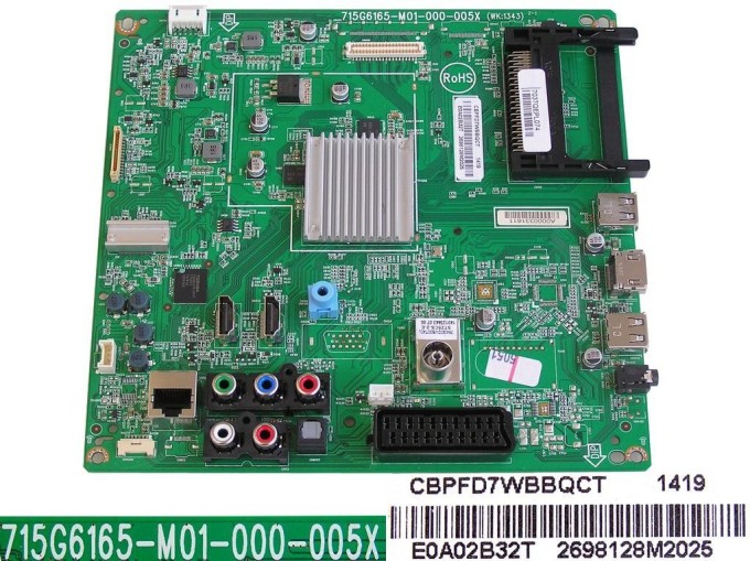 LCD LED modul základná doska 715G6165-M01-000-005X pre Philips 47PFH5609/88