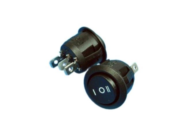 Kolébkový vypínač SCI R13-112I-BB-7D černý (ON)-OFF-(ON)