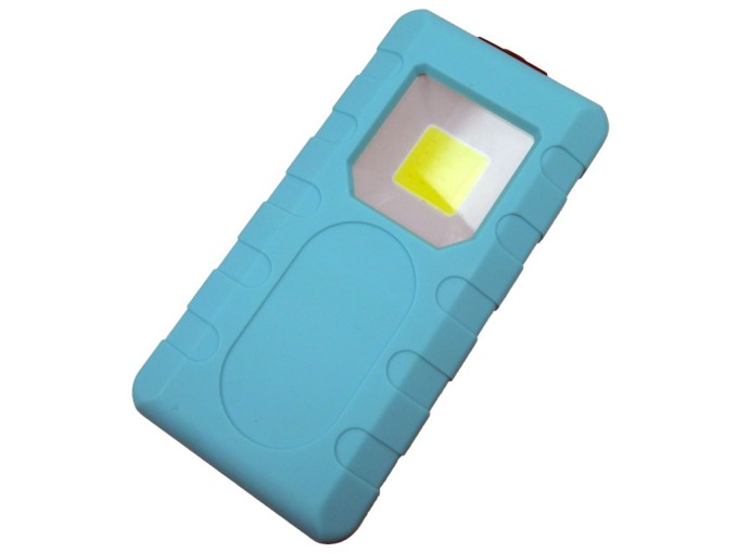 Ploché pracovné svietidlo LED 3W COB s magnetom a batériami