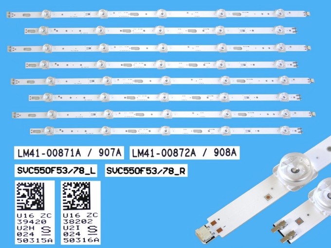 LED podsvit 1085mm sada pre Samsung SVC550F53/78 - 10 pásov