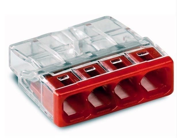 WAGO bezscrewová krabicová svorka 2273-204 4 x 0,5 - 2,5 mm²