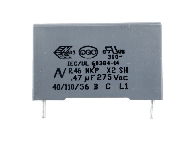 Polypropylénový kondenzátor X2 R46 470nF 275V THT