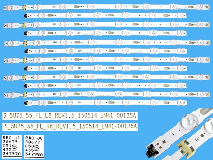 Sada LED podsvietenia pre TV Samsung 55" - BN9634797A + BN9634798A