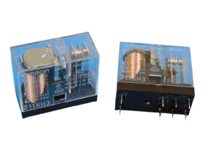 Relé G2R-1-E 12VDC 1 x 250V / 1A Omron