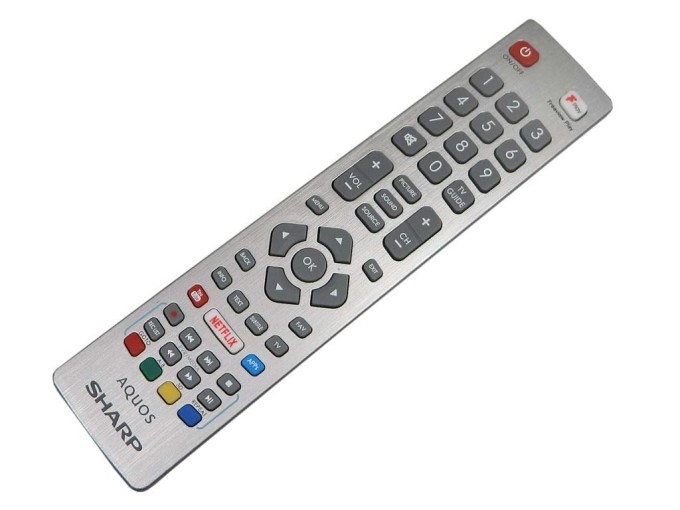 Diaľkový ovládač Sharp Aquos DH170820 s IR diódou pre Netflix a YouTube