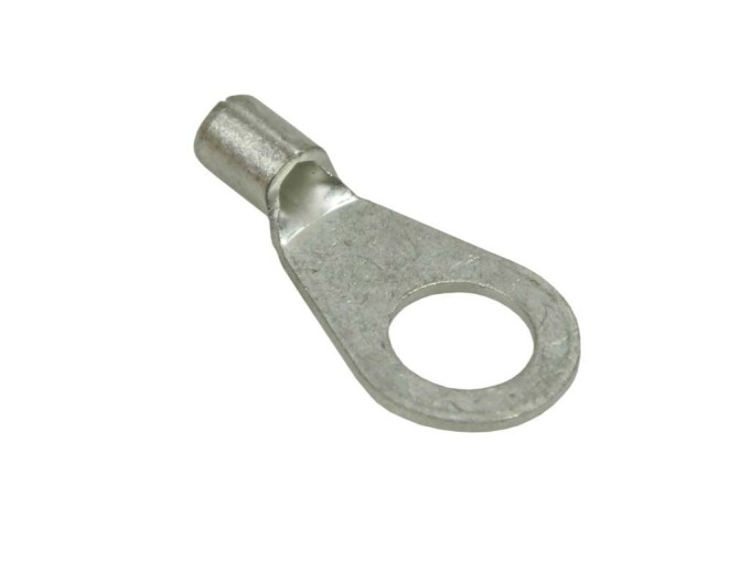 Krimpovacie očko M6 bez izolácie pre káble 1,5-2,5mm2