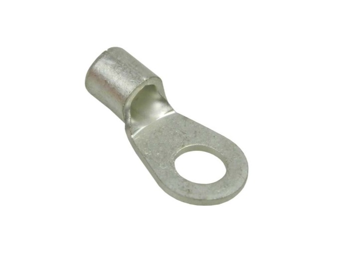 Krimpovacie očko M5 bez izolácie pre káble 4,0-6,0mm2