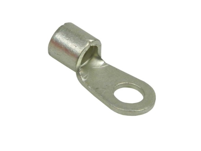 Krimpovacie zakončovacie očko M4 bez izolácie QS 6-M4