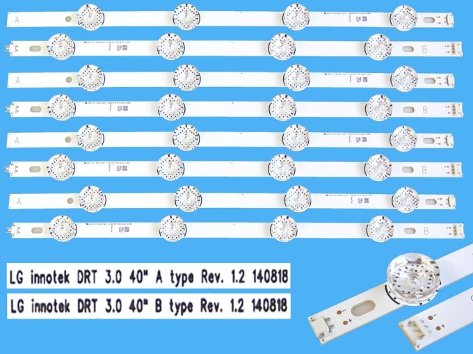 LED podsvit sada LG AGF79044002 - 8 pásků pro 40" panely