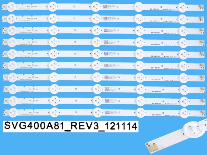 LED podsvietenie sada Sony 10 pásikov 395mm D-LED BAR SVG400A81