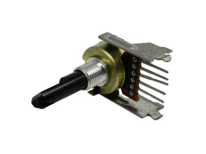 Potenziometer stereo otočný 20kΩ C č.51 s hriadeľom 18mm