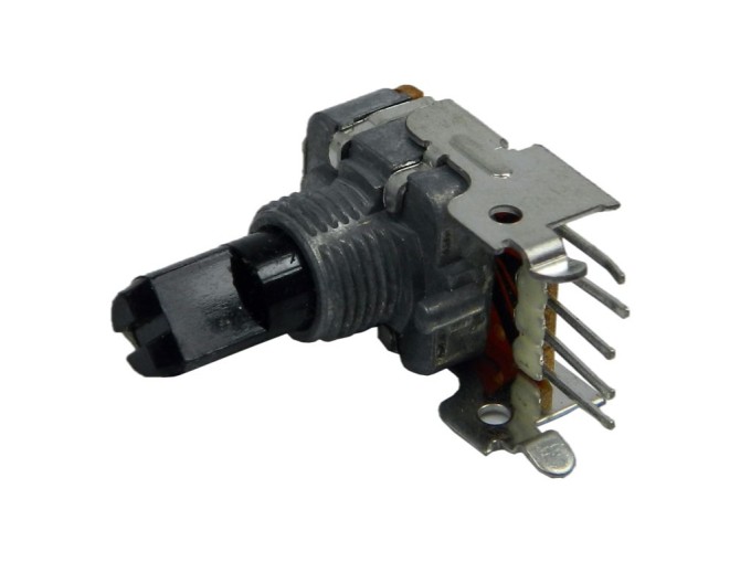 Potenciometer stereo 50kΩ A č.55 logaritmický