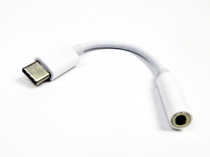 USB-C na 3.5 mm JACK adaptér pre slúchadlá - biely