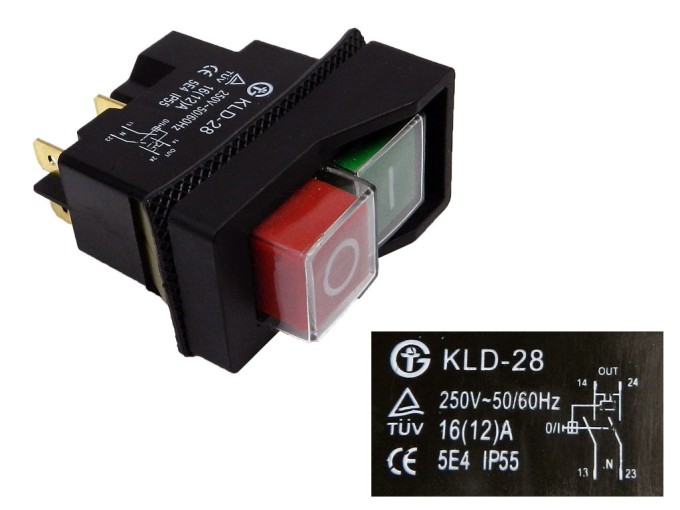 Elektromagnetický vypínač pre elektrické náradie KLD-28 / DZ-6 / SSTM-03