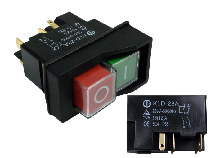 Elektromagnetický vypínač KLD-28A / DZ-6 5P pre elektrické náradie