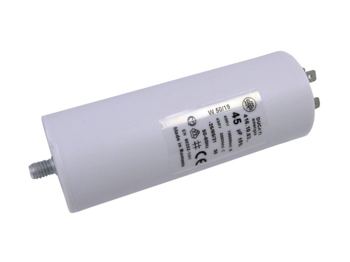 Rozbehový kondenzátor 45uF 400V DUCATI s konektormi
