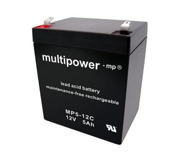 Olovený akumulátor 12V 5Ah MP5-12C Multipower