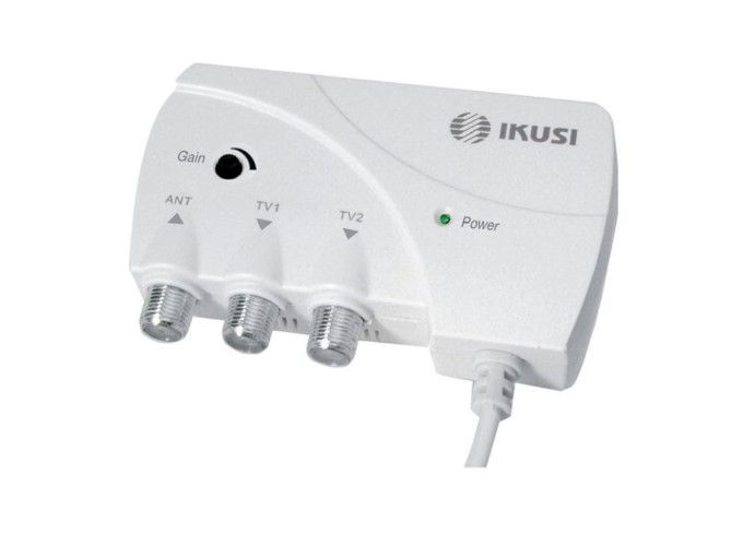 Anténny zosilňovač Ikusi ATP-200, 1x vstup, 2x výstup, LTE700