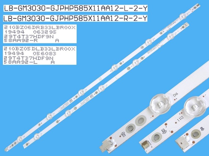 LED podsvit 1180mm sada pre LCD panely Philips LB-GM3030