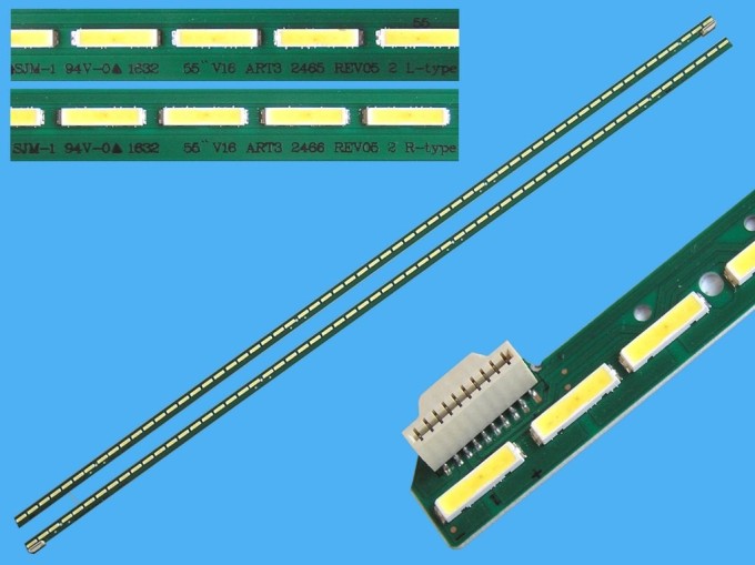 LED podsvit EDGE 604mm pre LG 55" - sada 2ks