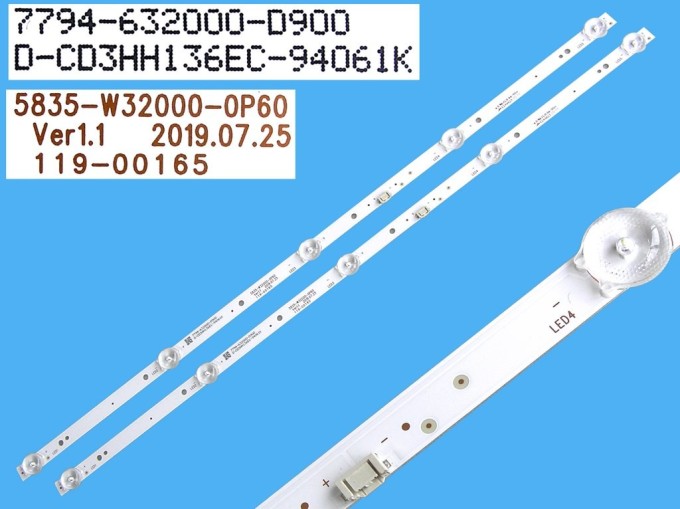 LED podsvietenie pre TV 32" - DLED TOTAL ARRAY 5835-W32000-0P60 Ver1.1