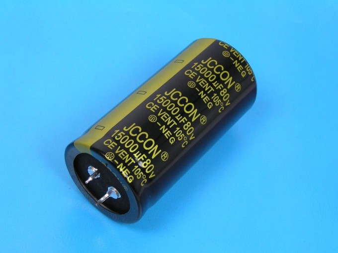 15000uF/80V 105°C JCcon elektrolytický kondenzátor pre audio zosilňovače