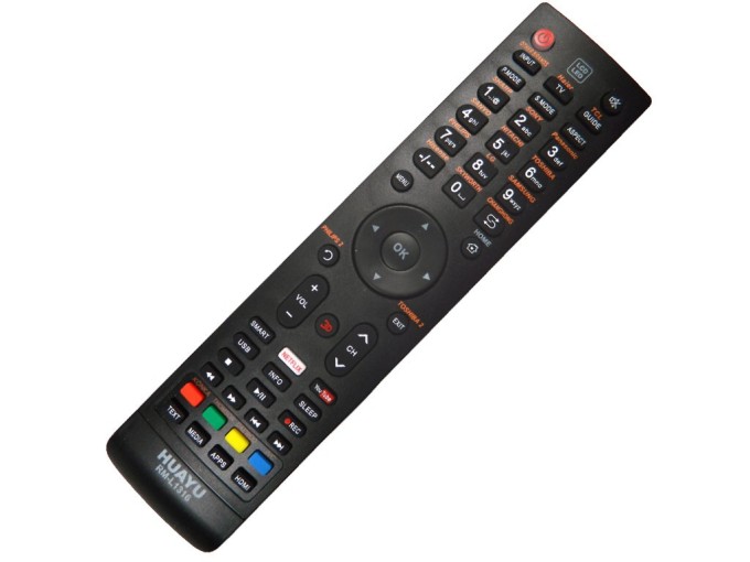 RM-L1316 Univerzálny diaľkový ovládač HUAYU pre televízory Sharp, Sanyo, Philips, Hisense, TCL, Konka, JVC, Sony, Hitachi, LG