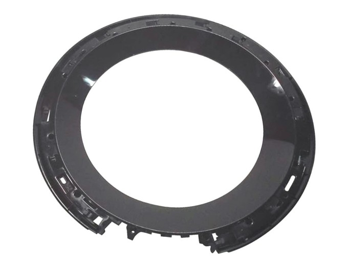 Čierne dvere práčky s vonkajším rámom 2841570500