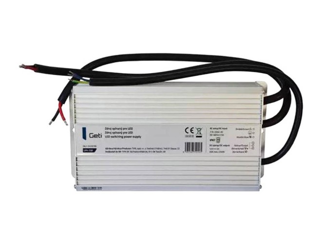 LED napájací 250W 12V/20A Geti LPV-250