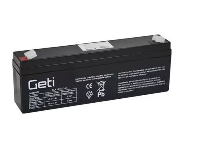 Olovený akumulátor 12V 2,3Ah Geti