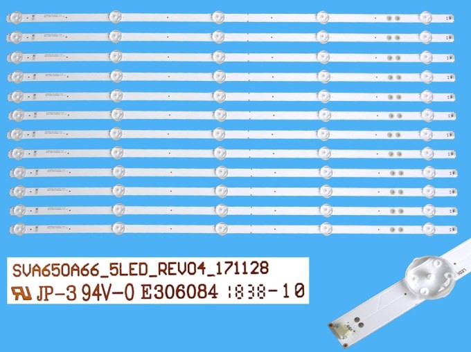 LED podsvietenie 655mm sada pre LG SVA650A66 - 12 pásikov