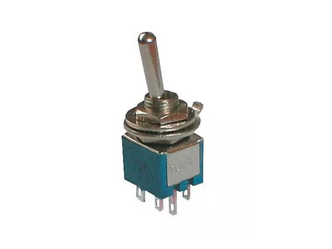 Mini páčkový prepínač 2 polohy 6pin ON-ON