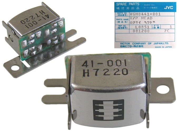 Reverzné stereo hlava 350 ohm VGH0441-001 pre kazetové magnetofóny