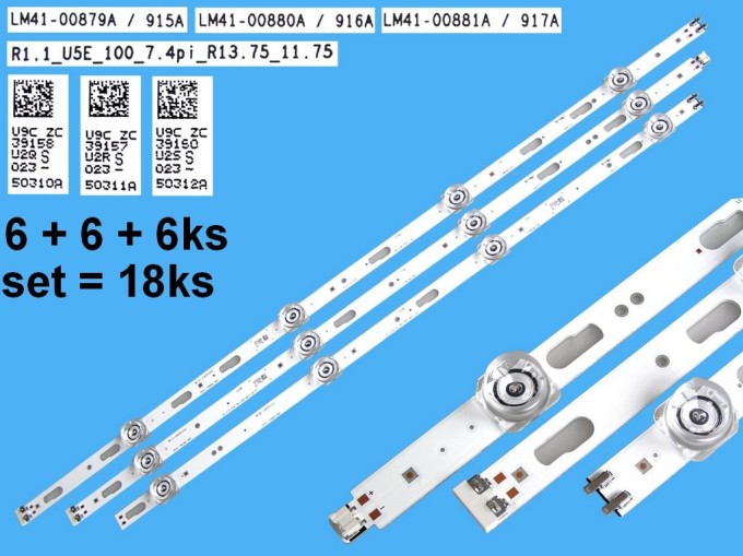 LED podsvit pre Samsung TV BN96-50310A, BN96-50311A, BN96-50312A - 18 pásikov