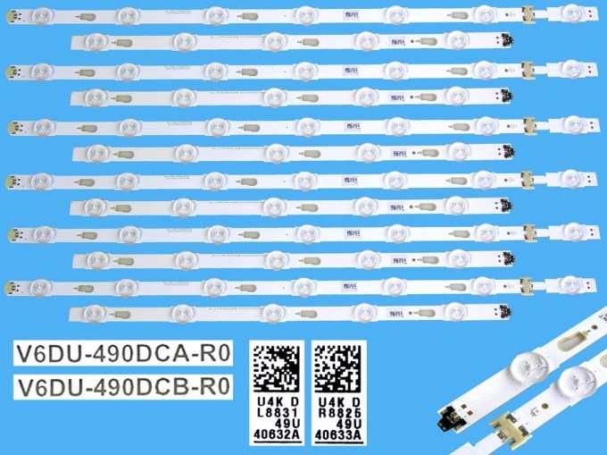 LED podsvit sada Samsung BN96-40632A a BN96-40633A - 12 pásikov pre 49" LCD panely