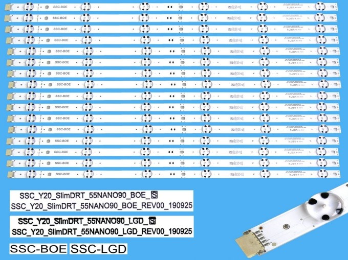 LED podsvit pre LG 55NANO90 - 16 pásikov 564mm
