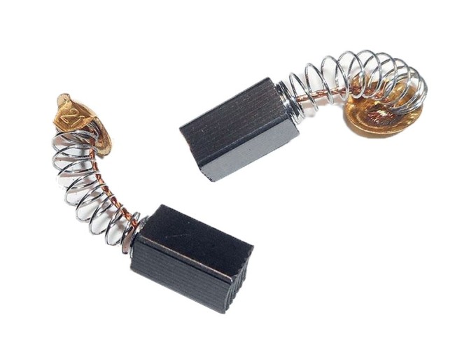 Náhradné uhlíky 6.4 x 7.4 x 12 mm - sada 2 ks pre elektromotory