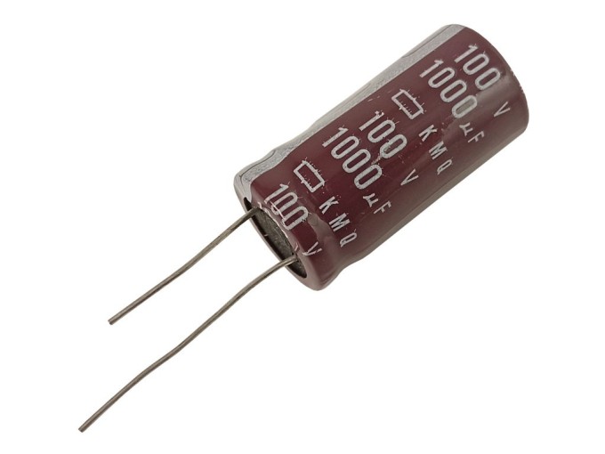 1000uF/100V 105°C Nippon KMQ Elektrolytický Kondenzátor