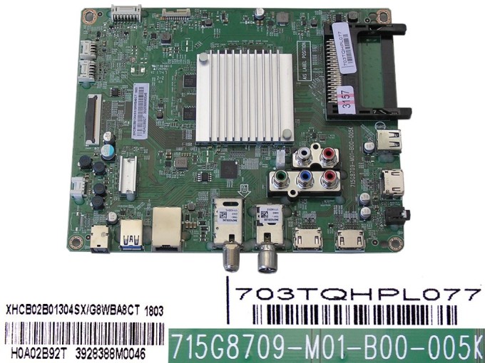 Základná doska Philips XHCB02B01304SX/G8WBA8CT pre LED TV 49PUS6162/12