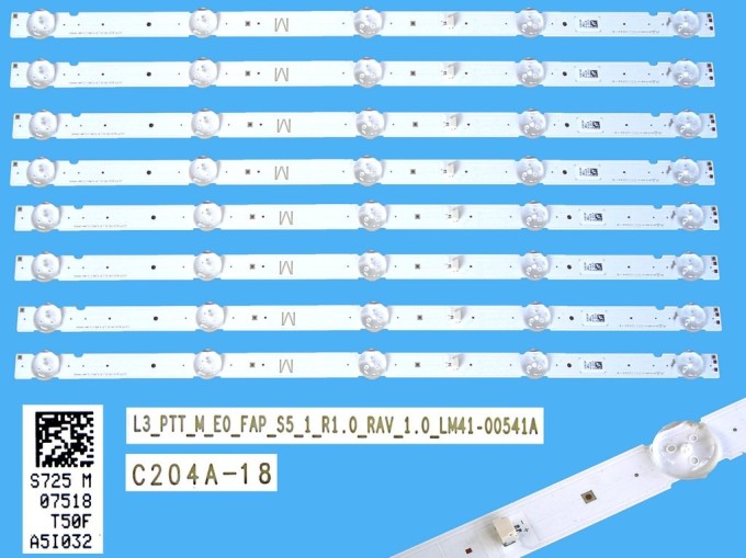 LED podsvit 438mm pre Sony 50" LCD TV - sada 8 pásikov LM41-00541A