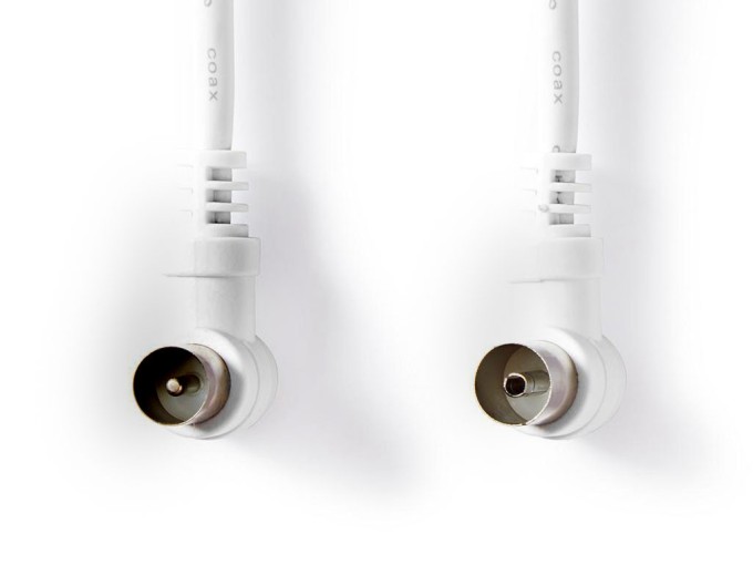 Anténny kábel účastnícky CSGT40100WT30, 3m, uhlový, biely