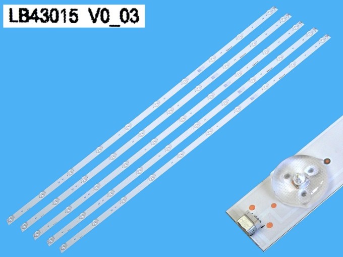LED podsvit sada Philips LB43015 V0_03 AL - 5 pásků 850mm