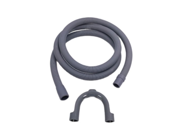 Odtoková hadica 2 m pre práčky a umývačky - rovná