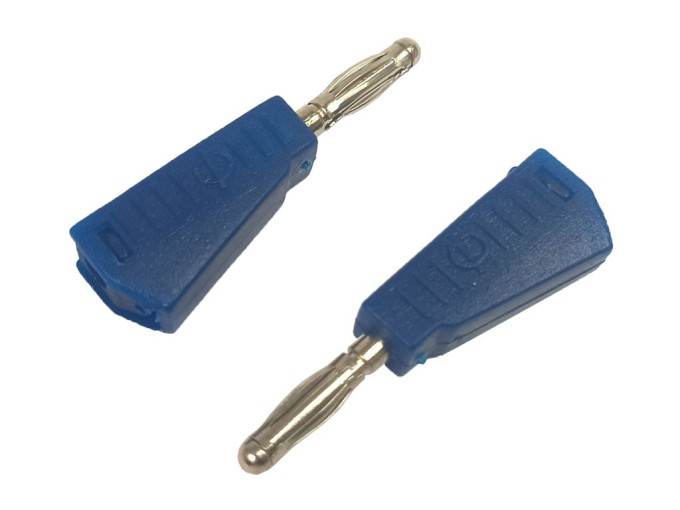 Banánok letovací so zdierkou 2ks modrý