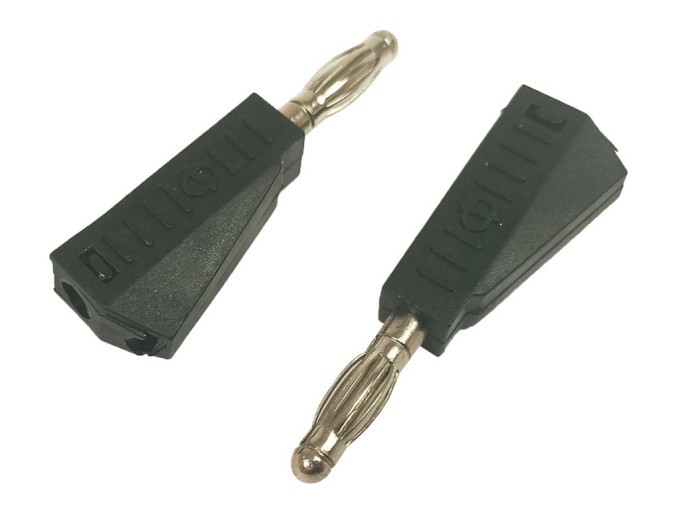 Banánok letovací so zdierkou 2ks čierny