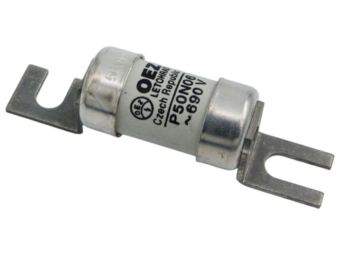 Pojistka OEZ P50N06, poistková vložka 690V 50A gR