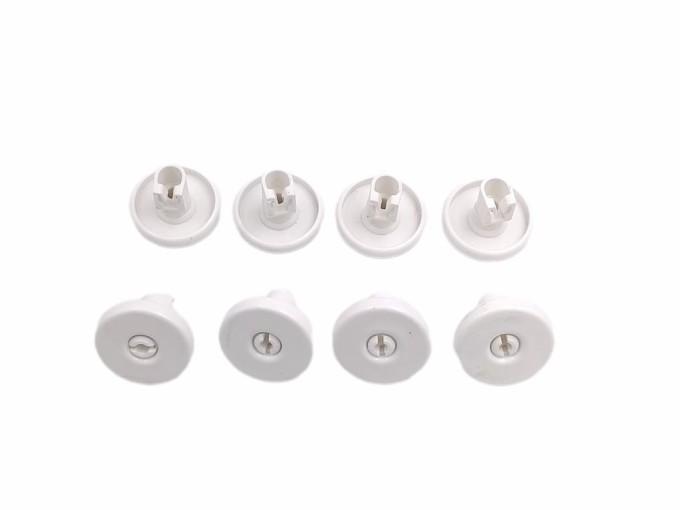 Kolesá spodného koša umývačky Zanussi 911N81, sada 8 ks