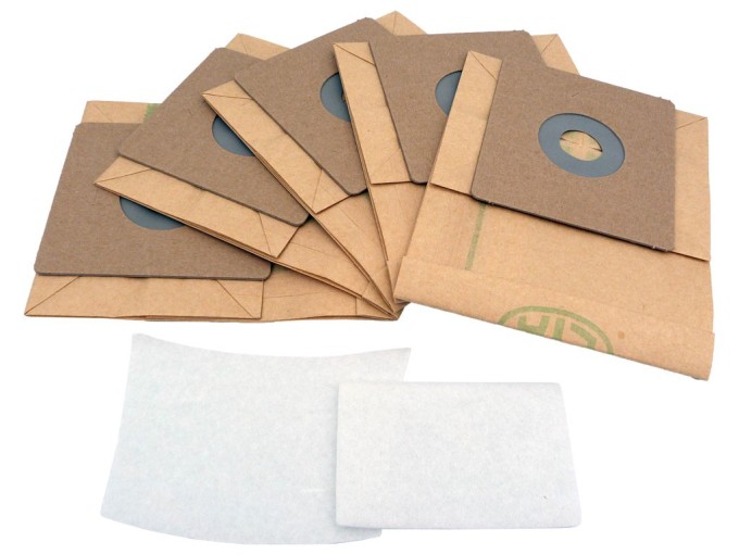 Papierové sáčky do vysávače Eta 0418 a 1418 s mikrofiltrami - sada 5 ks + 2 ks