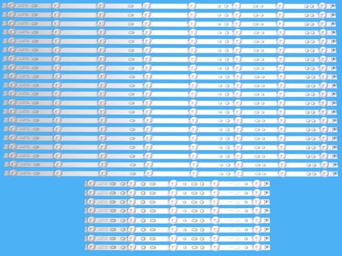 Sada LED podsvietenia pre Sony 75" - 28 pásikov D-LED BAR 750TV07 V1 + 750TV08 V1